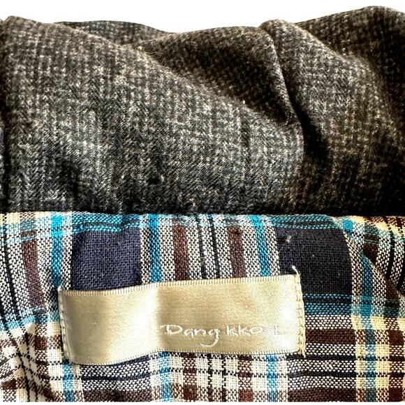 Dang Kko Mens Puffer Hooded Vest Gray Size Large Gorp Core Neutral Winter Casual - Picture 10 of 10